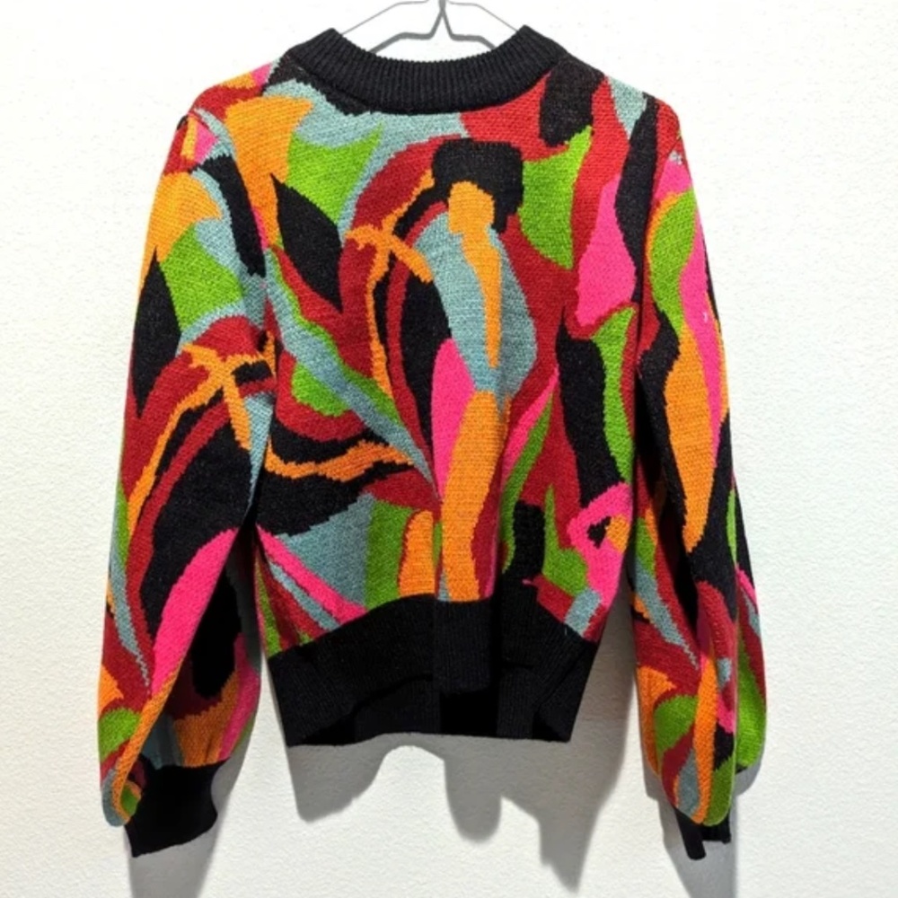 NWT! Farm Rio The Dancer Multicolor Sweater